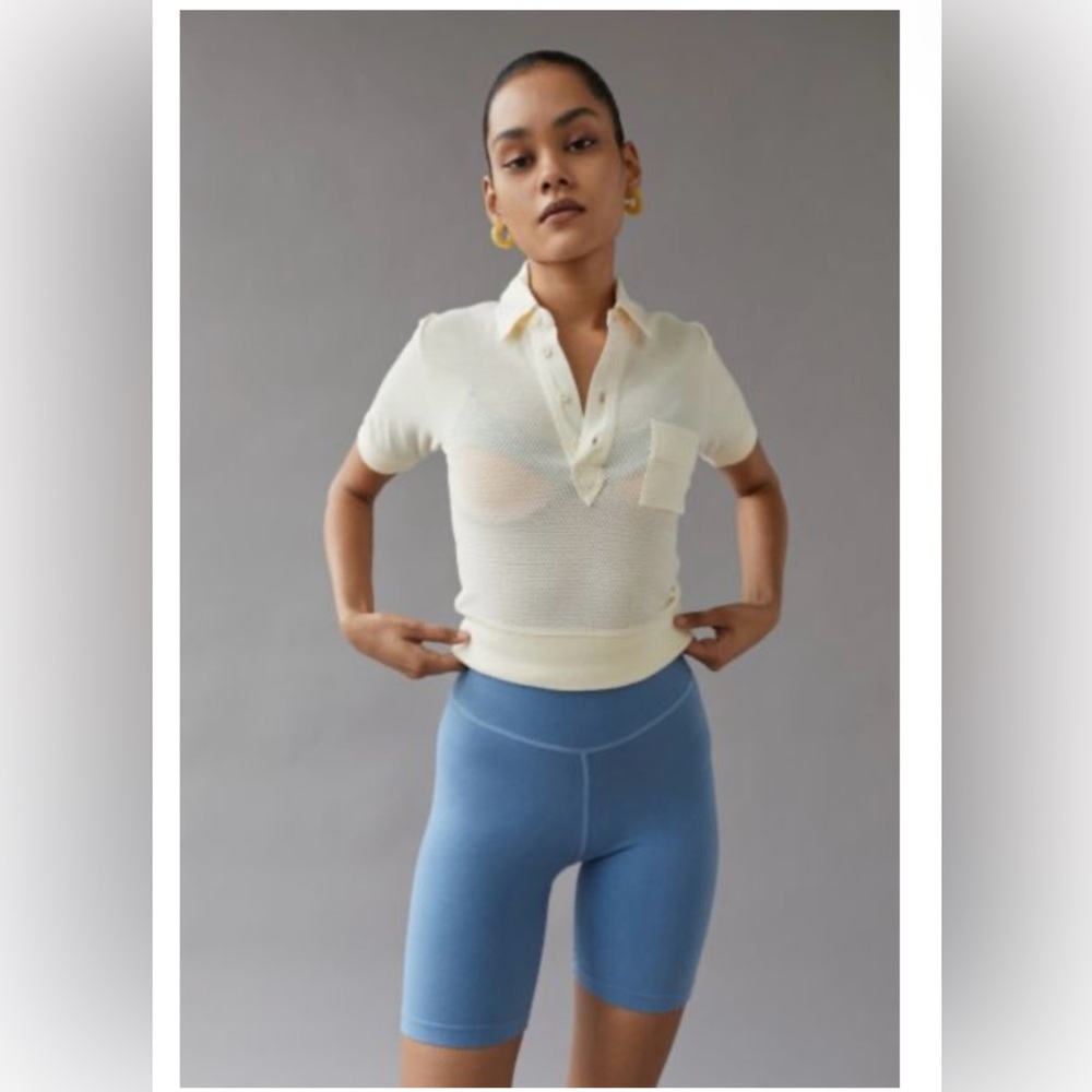 BDG Wyatt Mesh Polo Shirt